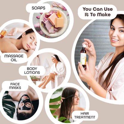 Castor Oil Pure Carrier Oil - Cold Pressed Castrol Oil for Essential Oils Mixing Natural Skin Moisturizer Body & Face, Eyelash Caster Oil, Eyelashes Eyebrows Lash & Hair Growth Serum 4 Oz