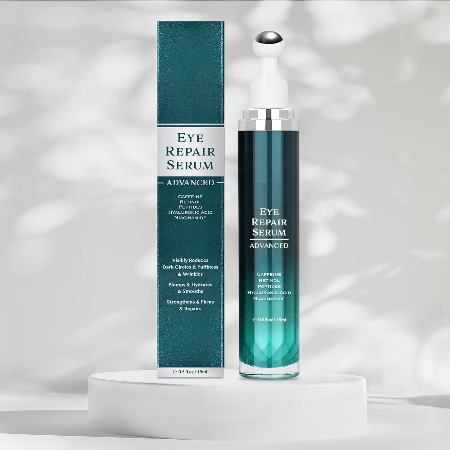 Under Eye Cream for Dark Circles and Puffiness, Eye Serum with Caffeine, Retinol