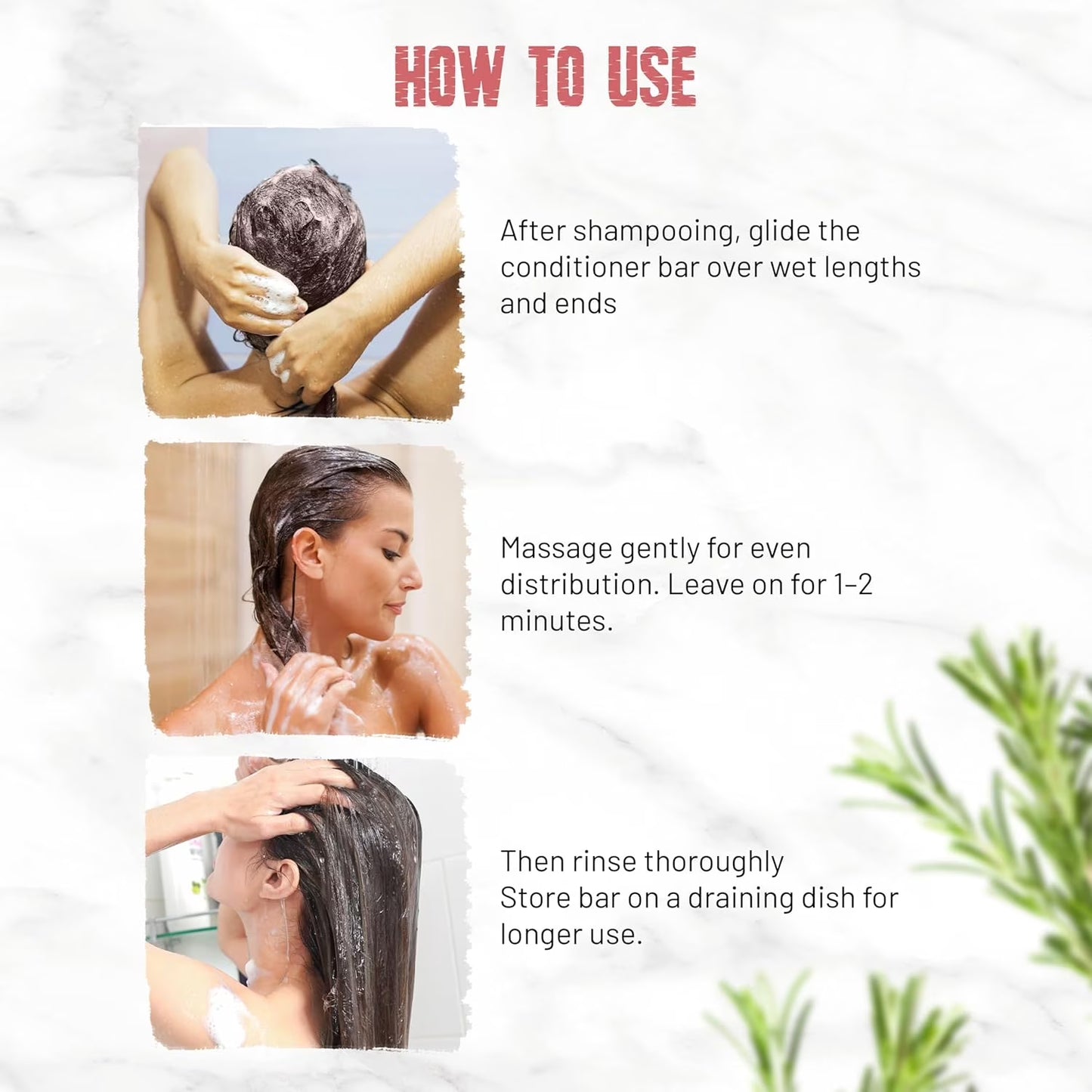 (6 Pack)  Rosemary Conditioner Bar for Hair Growth, Volumizing Solid Conditioner, Strengthening Biotin Bar, Cleansing Soap for Women & Men, Ideal for Curly & Straight Hair Vegan & Sulfate-Free 3.53 Oz